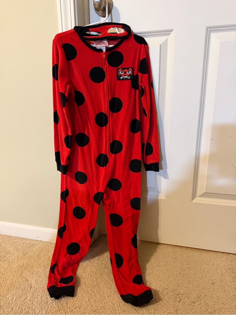 Size Small (6/6x) Miraculous Ladybug Pajamas Costume with Mask